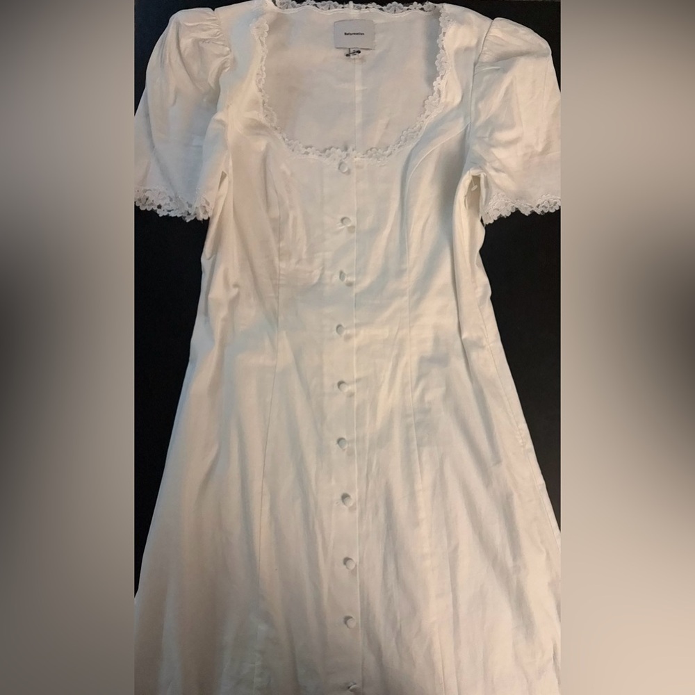 Reformation Alida Dress in White - Picture 5 of 7